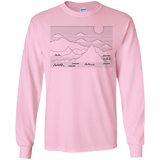 Mountain Line Art Youth Long Sleeve T-Shirt