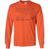 Mountain Line Art Youth Long Sleeve T-Shirt