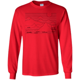 Mountain Line Art Youth Long Sleeve T-Shirt