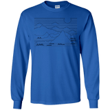 Mountain Line Art Youth Long Sleeve T-Shirt