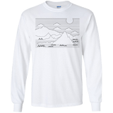 Mountain Line Art Youth Long Sleeve T-Shirt