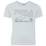 Mountain Line Art Youth Triblend T-Shirt