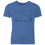 Mountain Line Art Youth Triblend T-Shirt