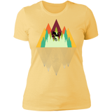 T-Shirts Banana Cream/ / S Mountain Reflection Ride Women's Premium T-Shirt