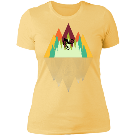 T-Shirts Banana Cream/ / S Mountain Reflection Ride Women's Premium T-Shirt