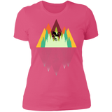 T-Shirts Hot Pink / S Mountain Reflection Ride Women's Premium T-Shirt