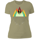T-Shirts Light Olive / S Mountain Reflection Ride Women's Premium T-Shirt