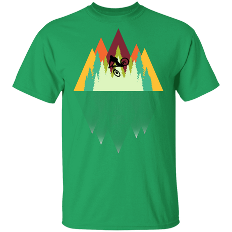 T-Shirts Irish Green / YXS Mountain Reflection Ride Youth T-Shirt
