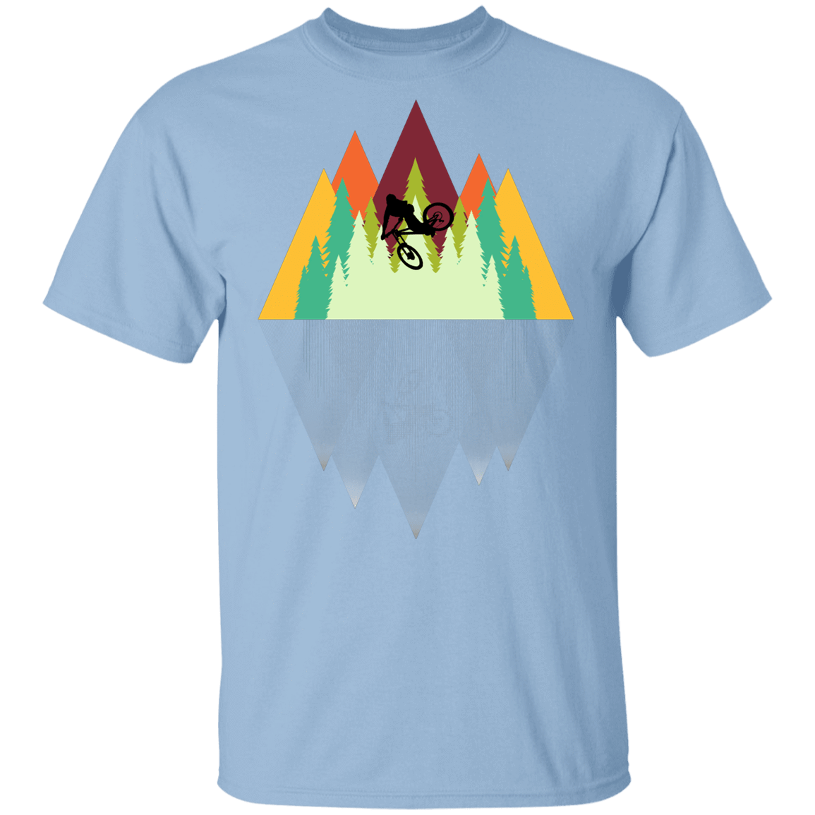 T-Shirts Light Blue / YXS Mountain Reflection Ride Youth T-Shirt