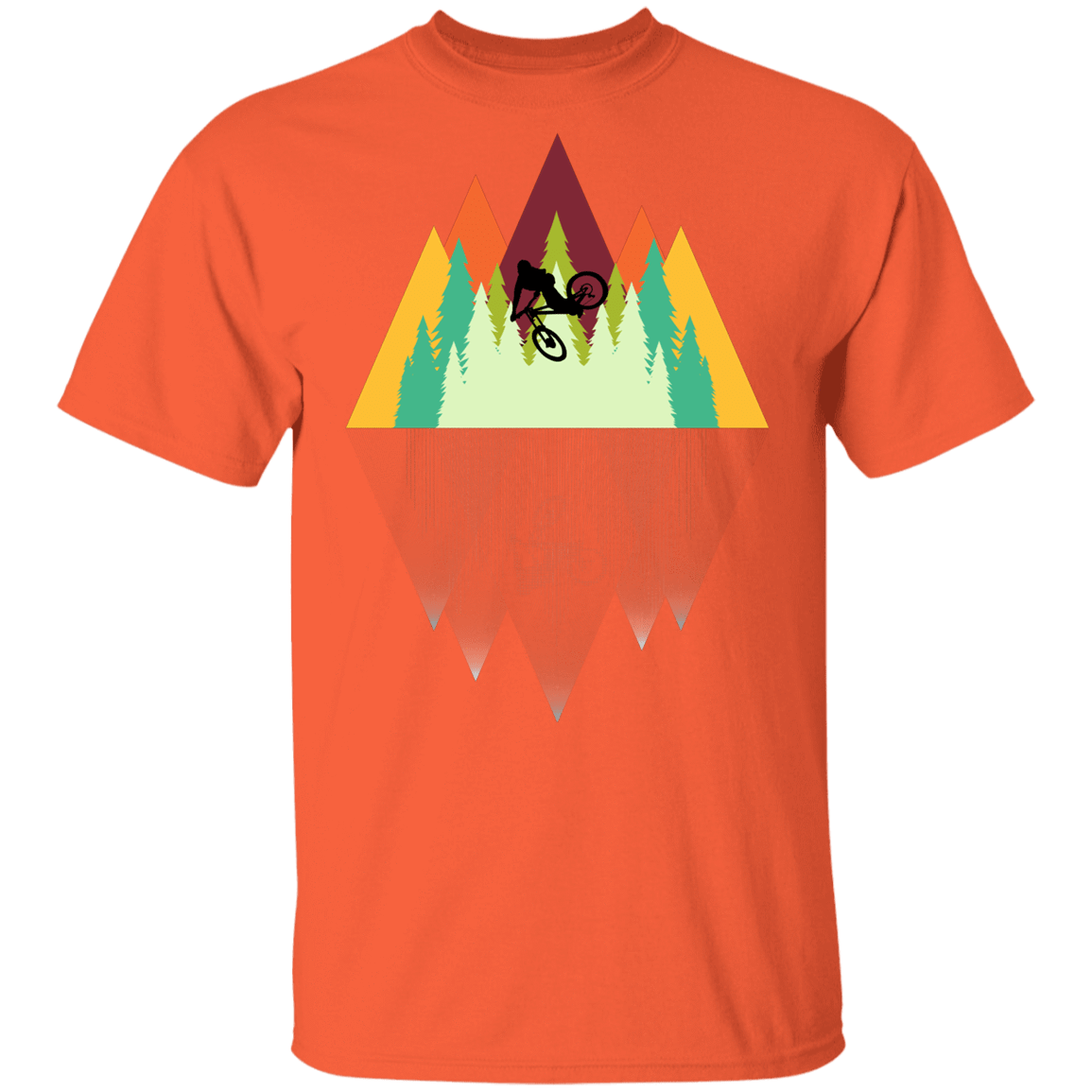 T-Shirts Orange / YXS Mountain Reflection Ride Youth T-Shirt