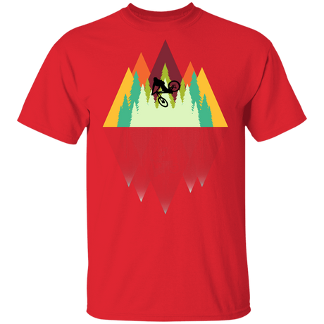 T-Shirts Red / YXS Mountain Reflection Ride Youth T-Shirt