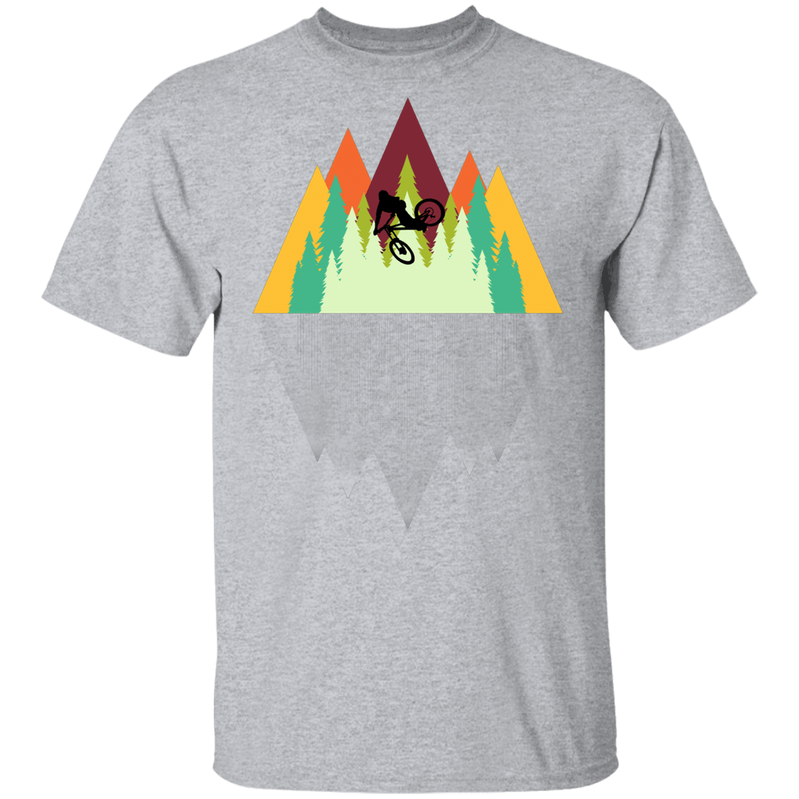 T-Shirts Sport Grey / YXS Mountain Reflection Ride Youth T-Shirt