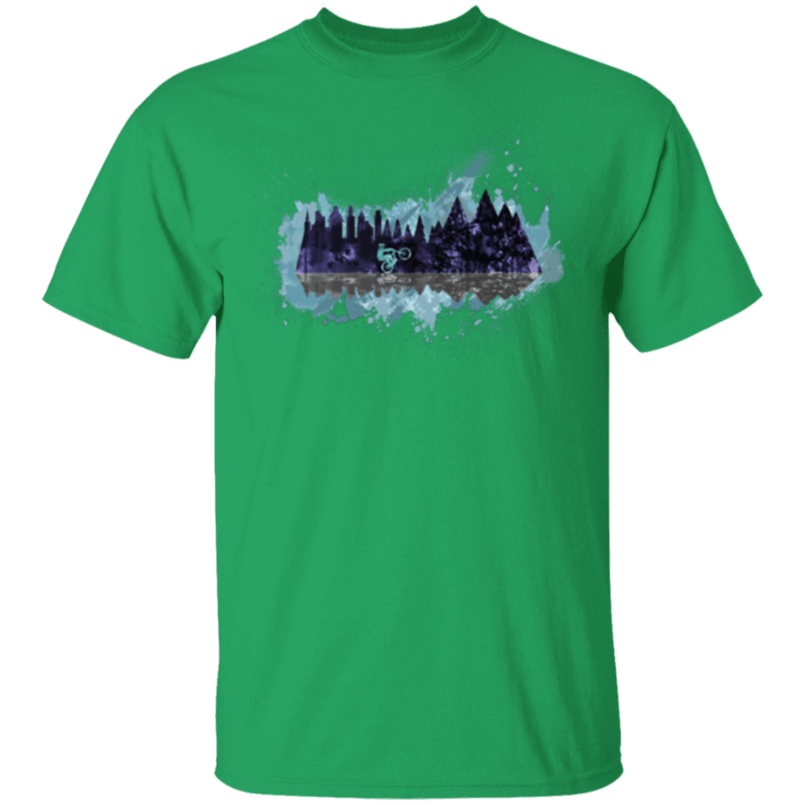 T-Shirts Irish Green / S Mountain Splash Ride T-Shirt