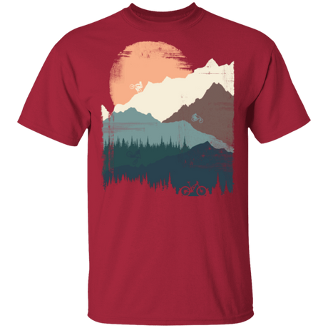 T-Shirts Cardinal / S Mountain Sunset Ride T-Shirt