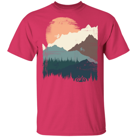T-Shirts Heliconia / S Mountain Sunset Ride T-Shirt