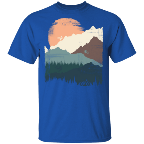 T-Shirts Royal / S Mountain Sunset Ride T-Shirt