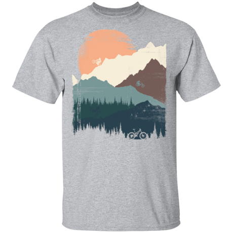 T-Shirts Sport Grey / S Mountain Sunset Ride T-Shirt