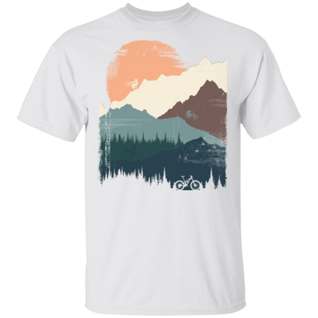 T-Shirts White / S Mountain Sunset Ride T-Shirt
