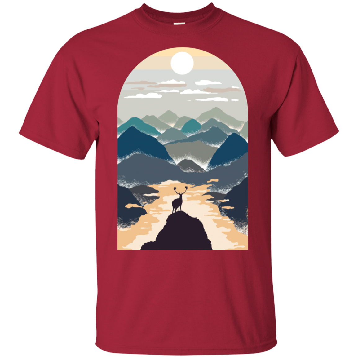 T-Shirts Cardinal / S Mountains T-Shirt