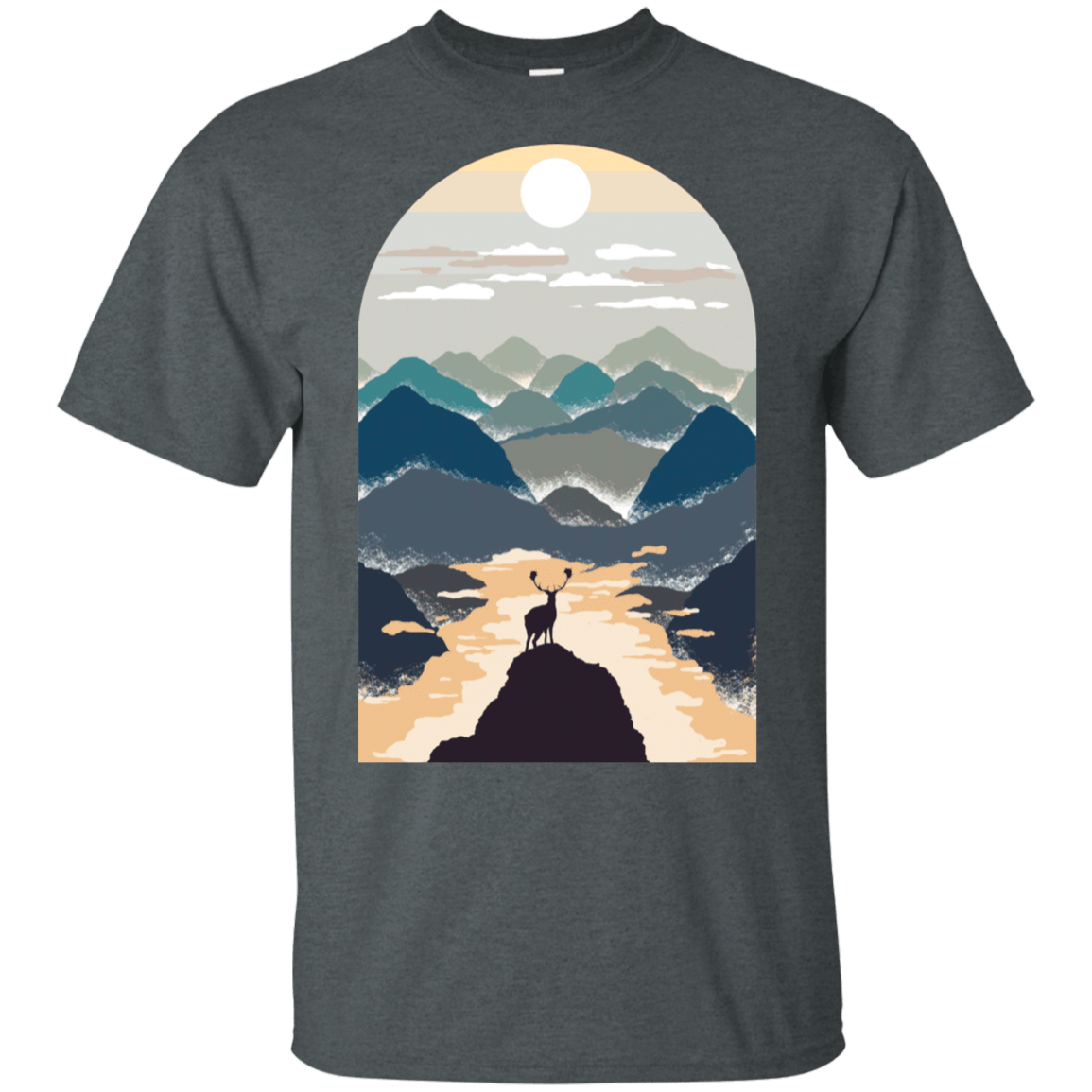 T-Shirts Dark Heather / S Mountains T-Shirt