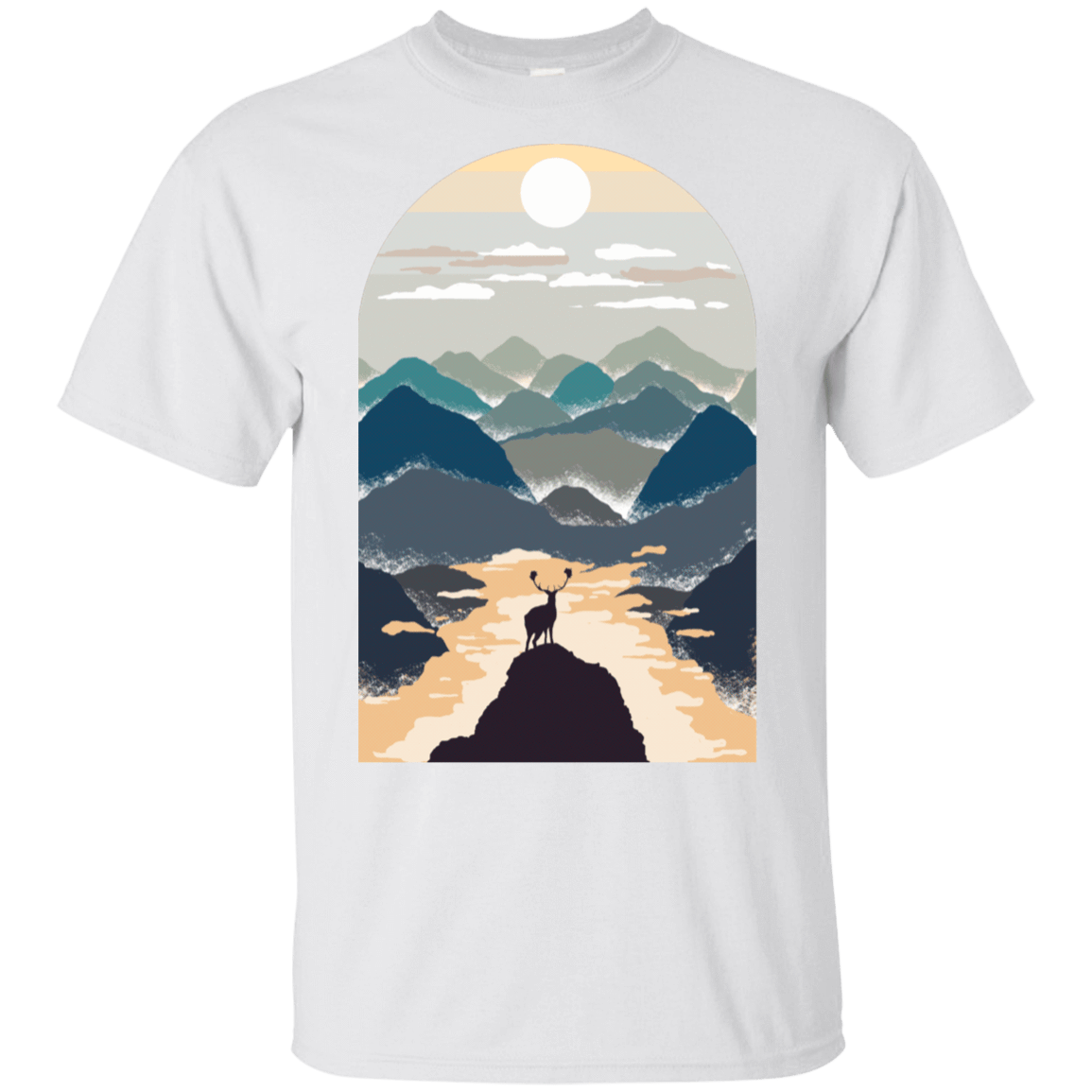 T-Shirts White / S Mountains T-Shirt