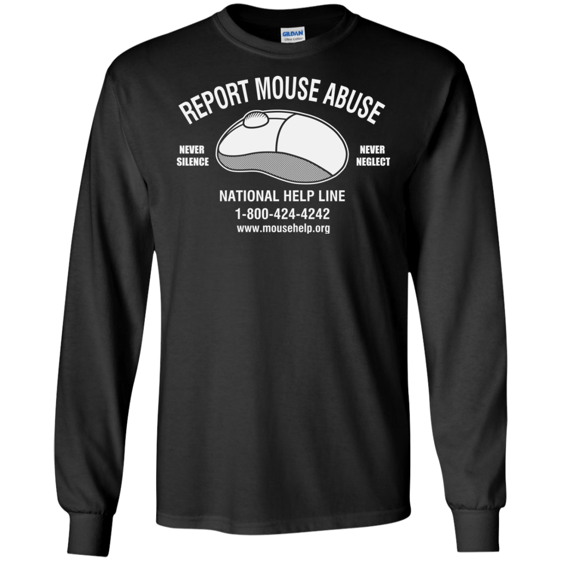 Mouse Abuse Men's Long Sleeve T-Shirt