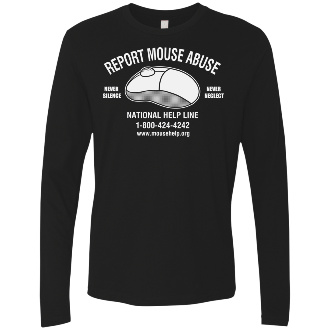 Mouse Abuse Men's Premium Long Sleeve