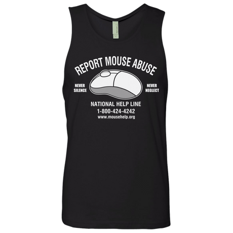 T-Shirts Black / S Mouse Abuse Men's Premium Tank Top