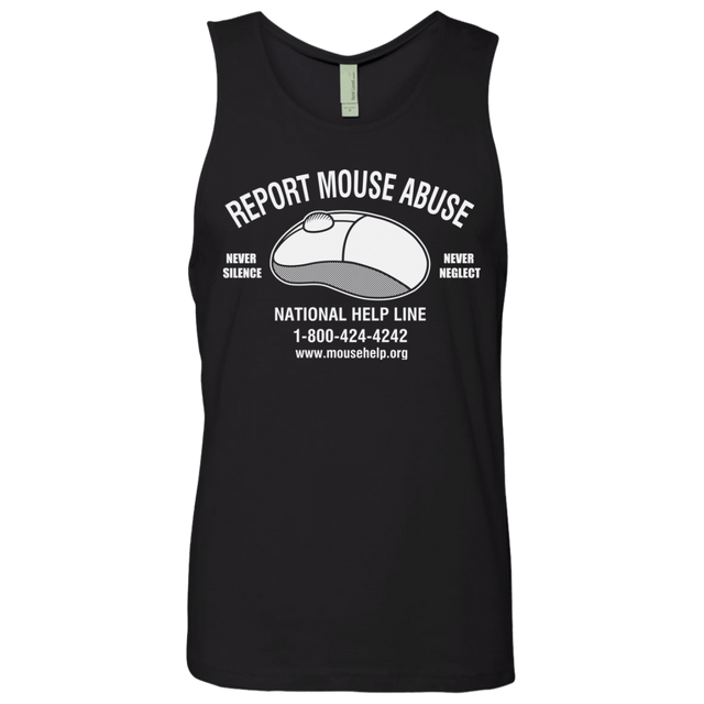 T-Shirts Black / S Mouse Abuse Men's Premium Tank Top