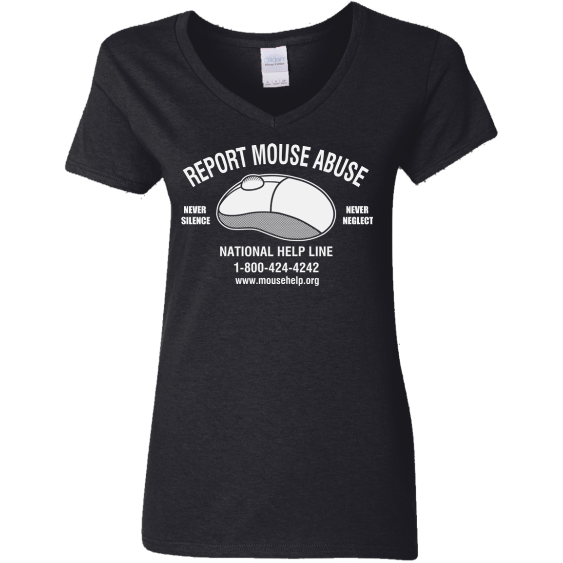 Mouse Abuse Women's V-Neck T-Shirt