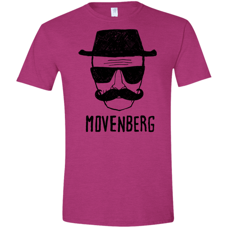 T-Shirts Antique Heliconia / S Movenberg Men's Semi-Fitted Softstyle