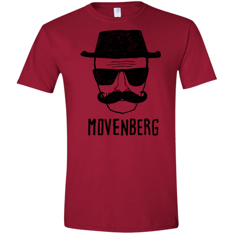 T-Shirts Cardinal Red / S Movenberg Men's Semi-Fitted Softstyle