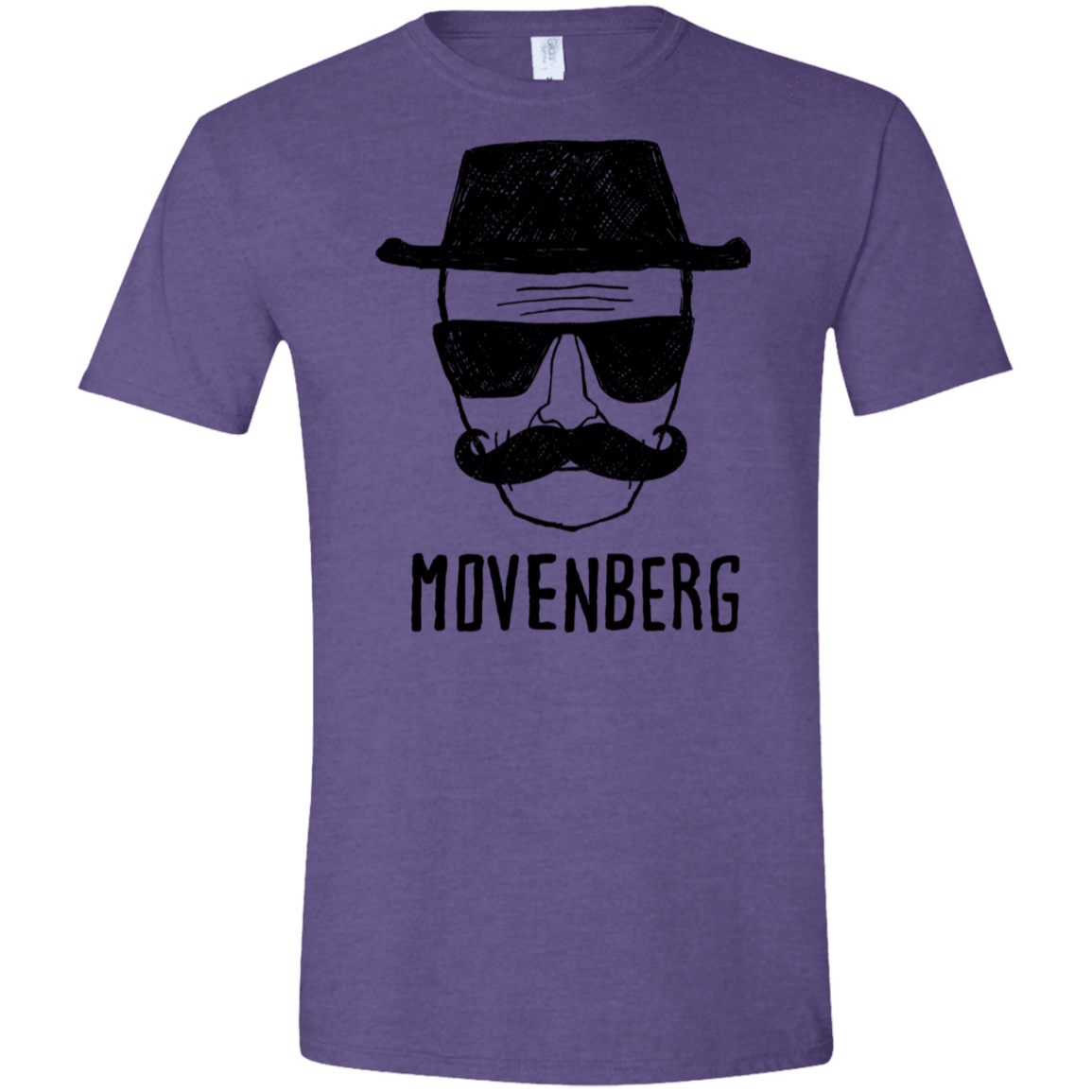 T-Shirts Heather Purple / S Movenberg Men's Semi-Fitted Softstyle