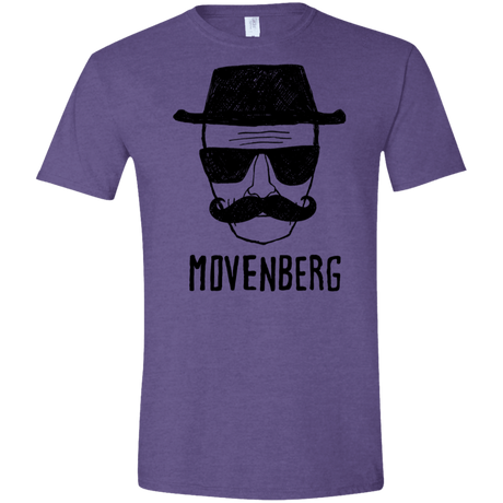 T-Shirts Heather Purple / S Movenberg Men's Semi-Fitted Softstyle