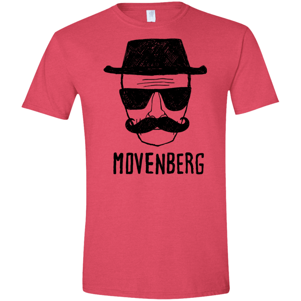 T-Shirts Heather Red / S Movenberg Men's Semi-Fitted Softstyle