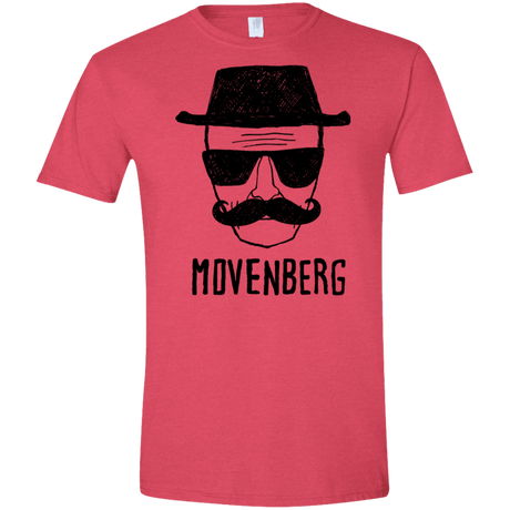T-Shirts Heather Red / S Movenberg Men's Semi-Fitted Softstyle