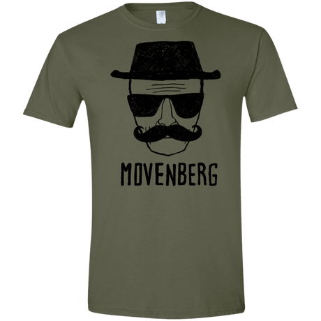 T-Shirts Military Green / S Movenberg Men's Semi-Fitted Softstyle