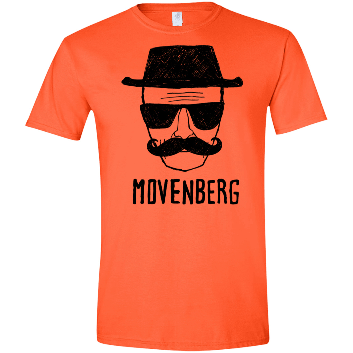 T-Shirts Orange / S Movenberg Men's Semi-Fitted Softstyle