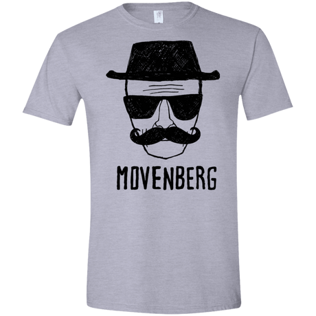 T-Shirts Sport Grey / X-Small Movenberg Men's Semi-Fitted Softstyle
