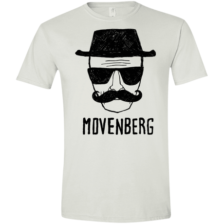 T-Shirts White / X-Small Movenberg Men's Semi-Fitted Softstyle