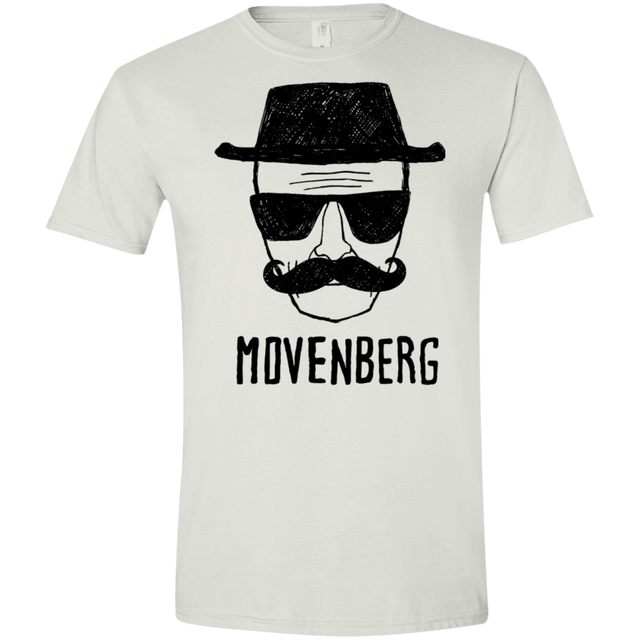 T-Shirts White / X-Small Movenberg Men's Semi-Fitted Softstyle