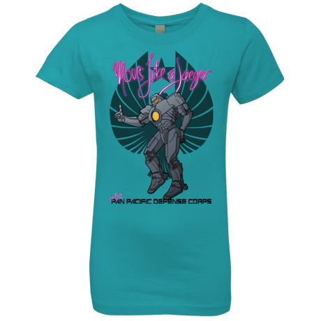 T-Shirts Tahiti Blue / YXS Moves Like A Jaegger Girls Premium T-Shirt