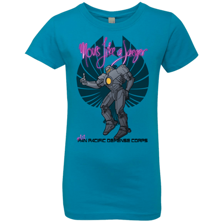 T-Shirts Turquoise / YXS Moves Like A Jaegger Girls Premium T-Shirt