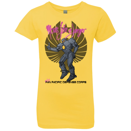 T-Shirts Vibrant Yellow / YXS Moves Like A Jaegger Girls Premium T-Shirt