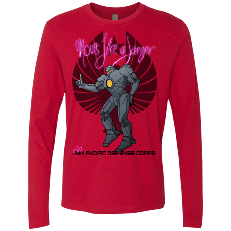T-Shirts Red / Small Moves Like A Jaegger Men's Premium Long Sleeve