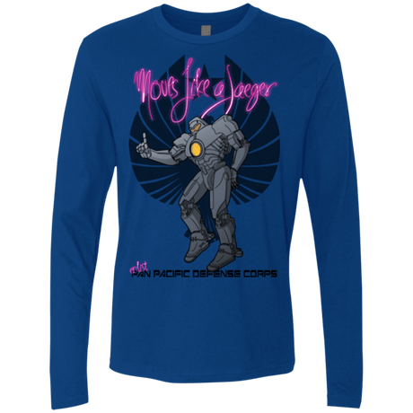 T-Shirts Royal / Small Moves Like A Jaegger Men's Premium Long Sleeve