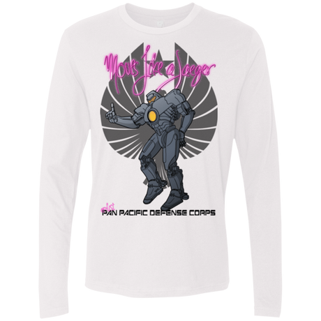 T-Shirts White / Small Moves Like A Jaegger Men's Premium Long Sleeve