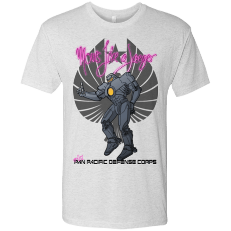 T-Shirts Heather White / Small Moves Like A Jaegger Men's Triblend T-Shirt