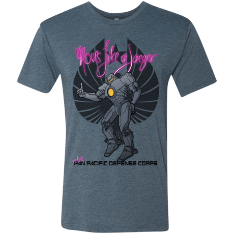 T-Shirts Indigo / Small Moves Like A Jaegger Men's Triblend T-Shirt