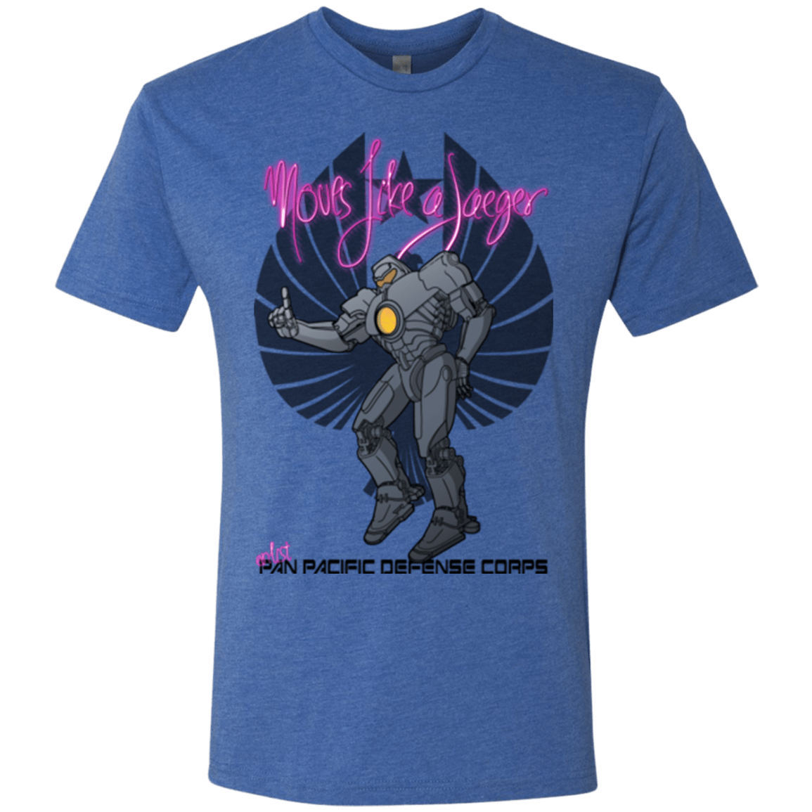 T-Shirts Vintage Royal / Small Moves Like A Jaegger Men's Triblend T-Shirt